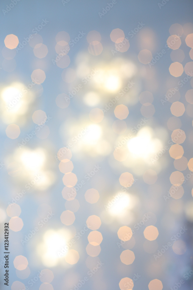 Obraz premium Defocused abstract multicolored bokeh lights background.
