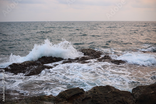 Waves and rocks