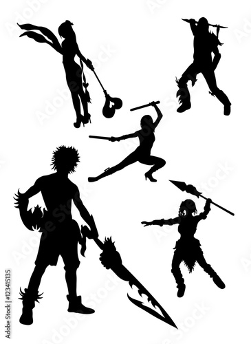 Costume silhouette. Good use for symbol, logo, web icon, mascot, sign, or any design you want