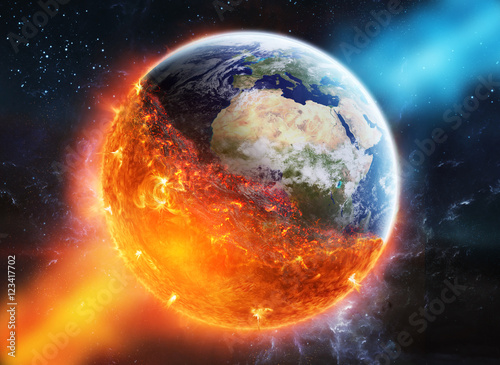 Fototapeta Naklejka Na Ścianę i Meble -  The end of planet Earth