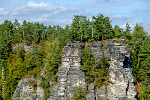 Nationalpark sächsische Schweiz Elbsandsteingebirge Bastei photo