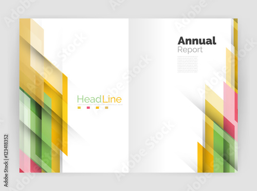 Motion concept. Business annual report cover templates