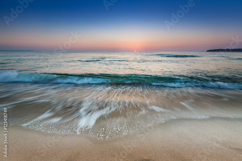 sea shore with a sandy beach