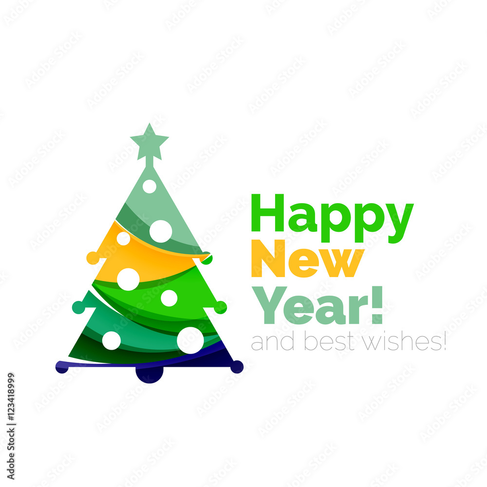 New Year and Christmas holiday elements New Year and Christmas holiday elements