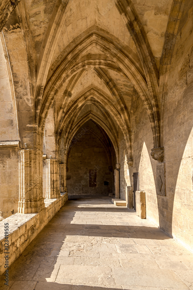 Vestibule in Cathedral of Saint Nazaire in Beziers - France