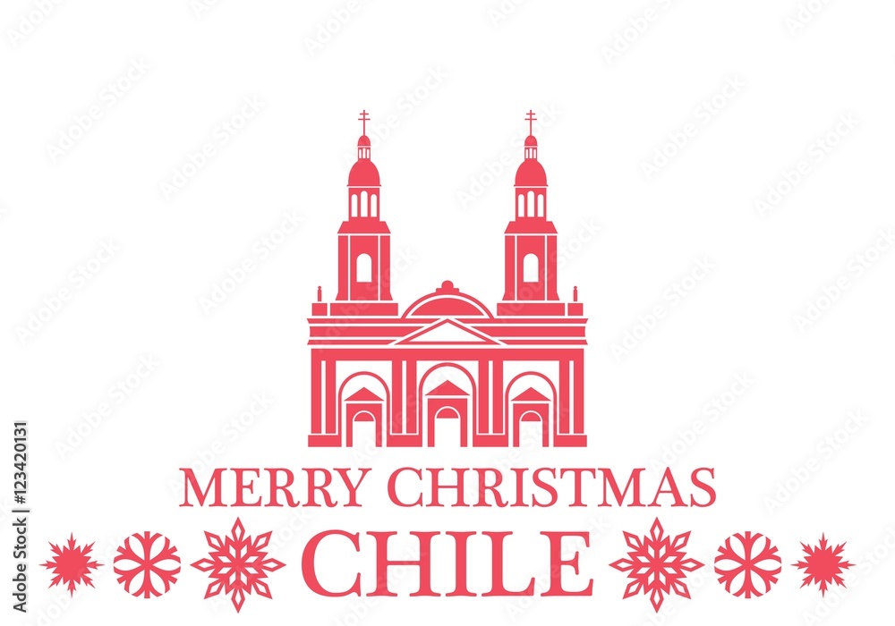 Fototapeta premium Merry Christmas Chile