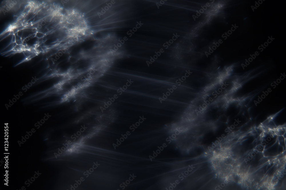 Abstract dark background with glowing white smoky threads. Abstract universe background. Abstract dark background with glowing white smoky threads. Abstract universe background.