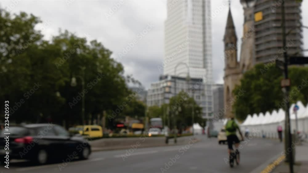 Real time locked down establishing shot of Kaiser Wilhelm Memorial Church neighborhood and transport traffic nearby in Berlin, Germany.
Real time locked down establishing shot of Kaiser Wilhelm Memorial Church neighborhood and transport traffic nearby in Berlin, Germany.
