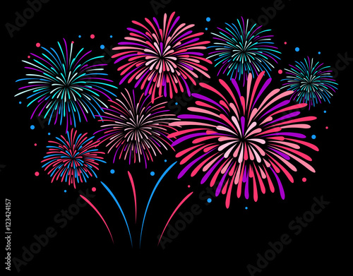 Vector holiday firework