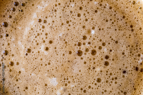 Kaffeeschaum Nahaufnahme