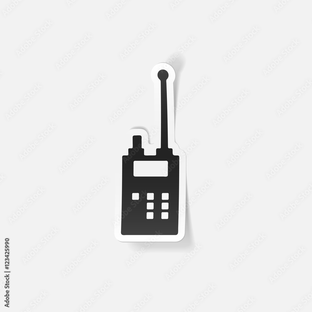 realistic design element. police radio realistic design element. police radio