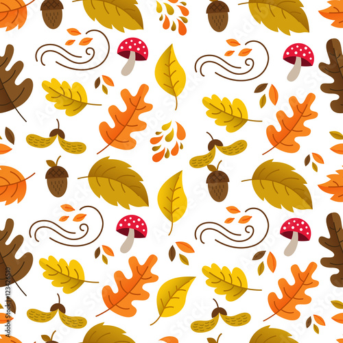 Autumn seamless pattern