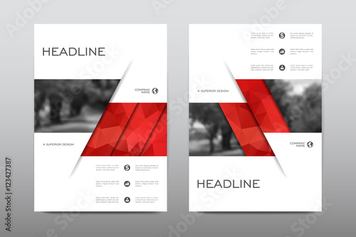 Brochure layout template flyer design vector, Magazine booklet cover abstract background