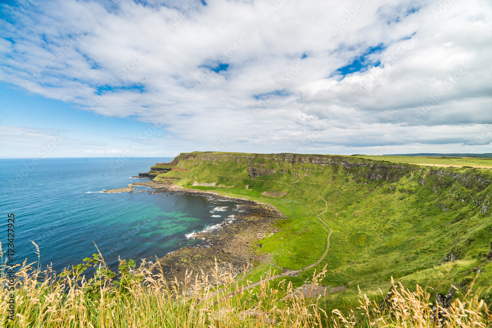 Beautiful landscape of cliffs in Ireland