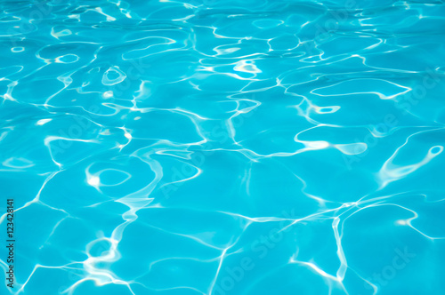 Ripple Blue water in swimming pool