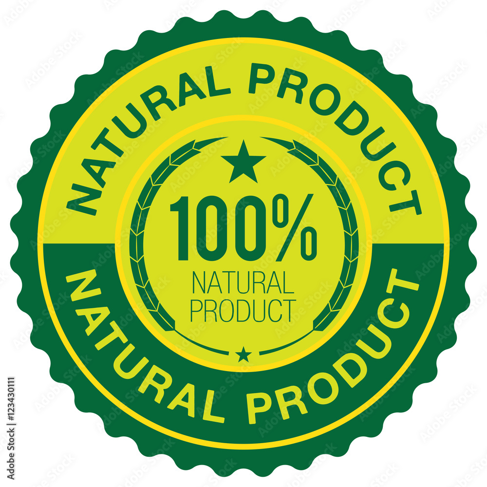 Fotografie Natural Product badge