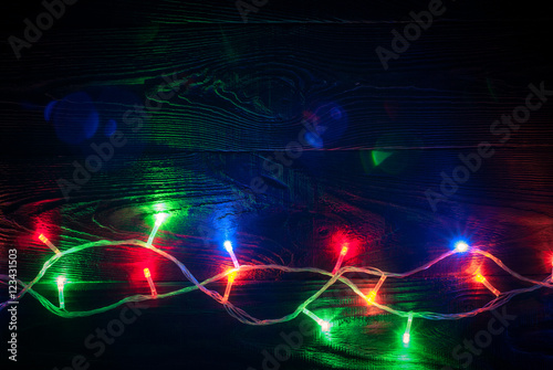 Fototapeta Naklejka Na Ścianę i Meble -  Christmas colorful light