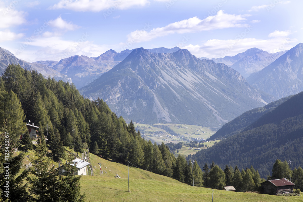 view of the Italian Alps, Italy