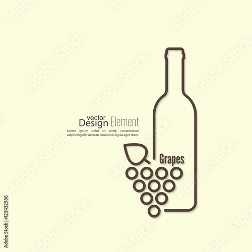 Grapevine leaves icon. Vector