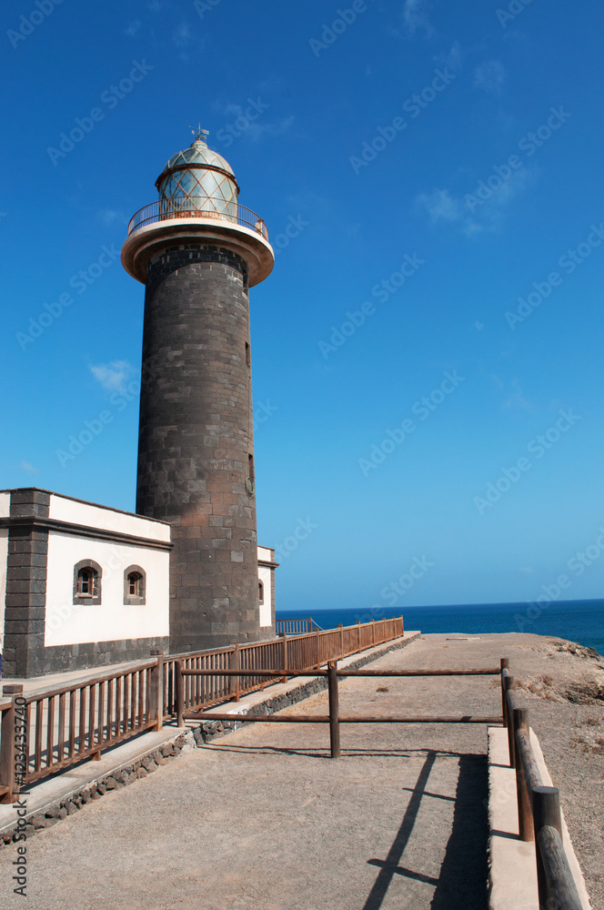 Fuerteventura, Isole Canarie: il Faro di Punta de Jandia, aperto nel 1864 nell'estrema punta sud dell'isola, il 6 settembre 2016