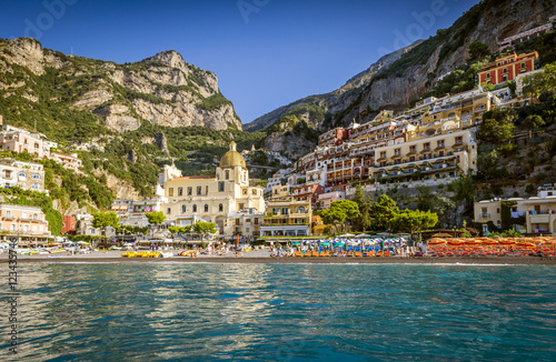Panorama of Positano town, Amalfi coast, Italy