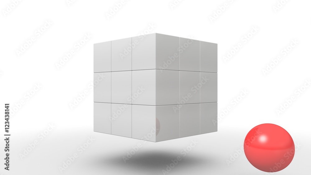 Obraz premium Cubes in a arrangement