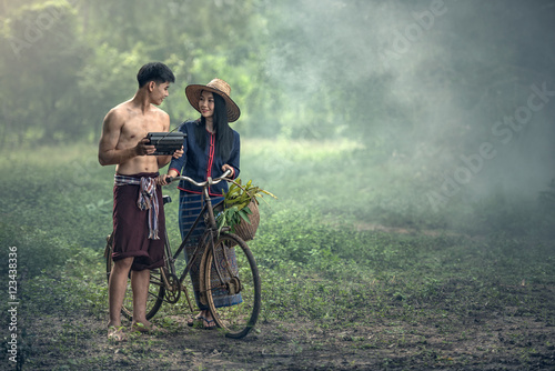 Thai couple farmer