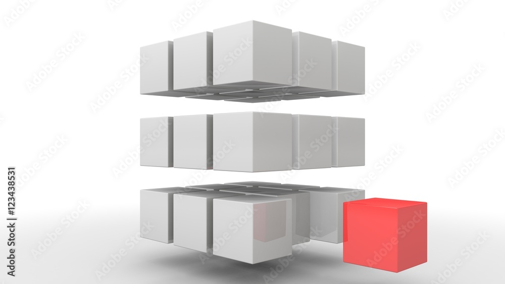 Cubes in a arrangement Cubes in a arrangement