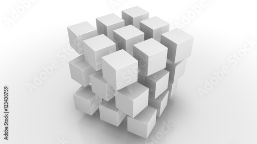 Cubes in a arrangement