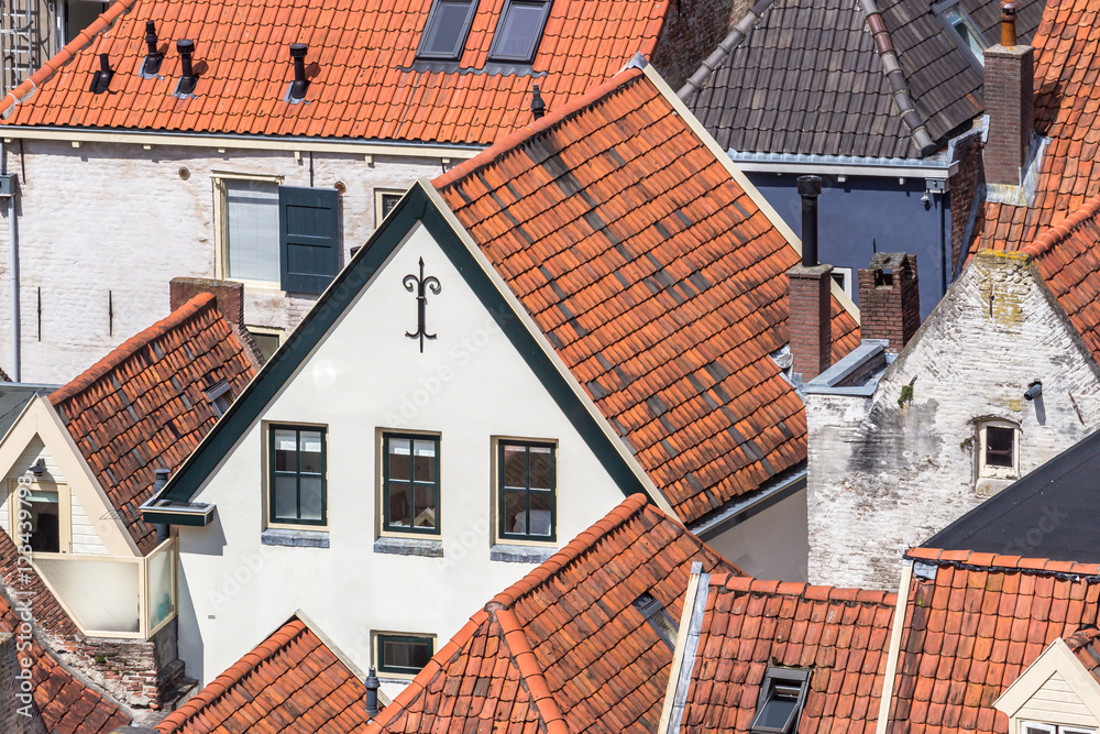 Roof tops of old houses Roof tops of old houses