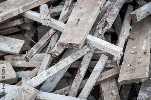 Wood pile recycling material texture background