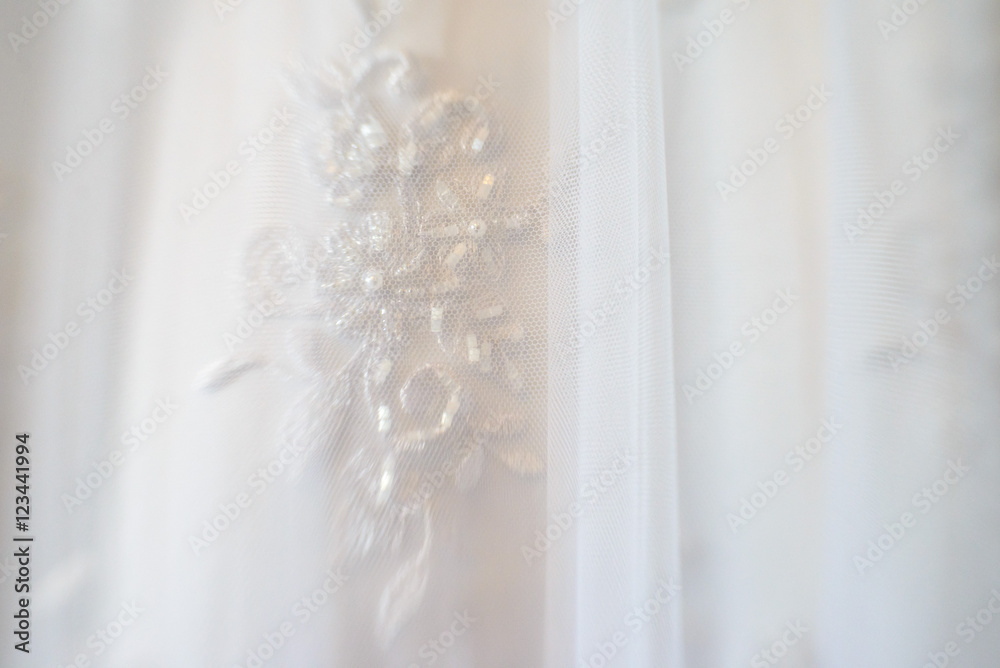 wedding dress blur