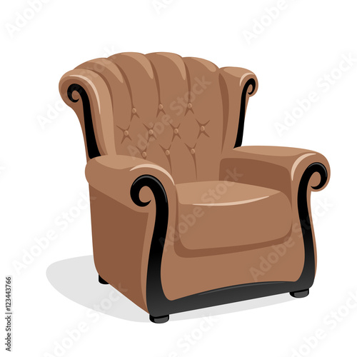 Classic leather armchair