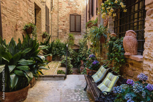 Nooks and streets of the beautiful Italian towns in Umbria.