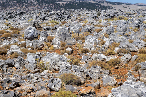 Steinlandschaft bei Aradena, Südküste Kretas, Griechenland photo