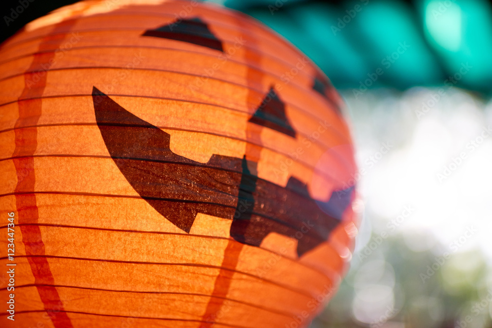 Obraz premium Paper jack-o-lantern