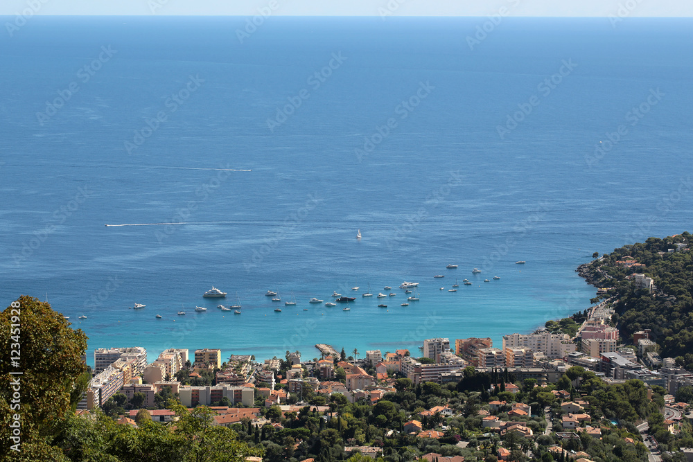 City view from mountains