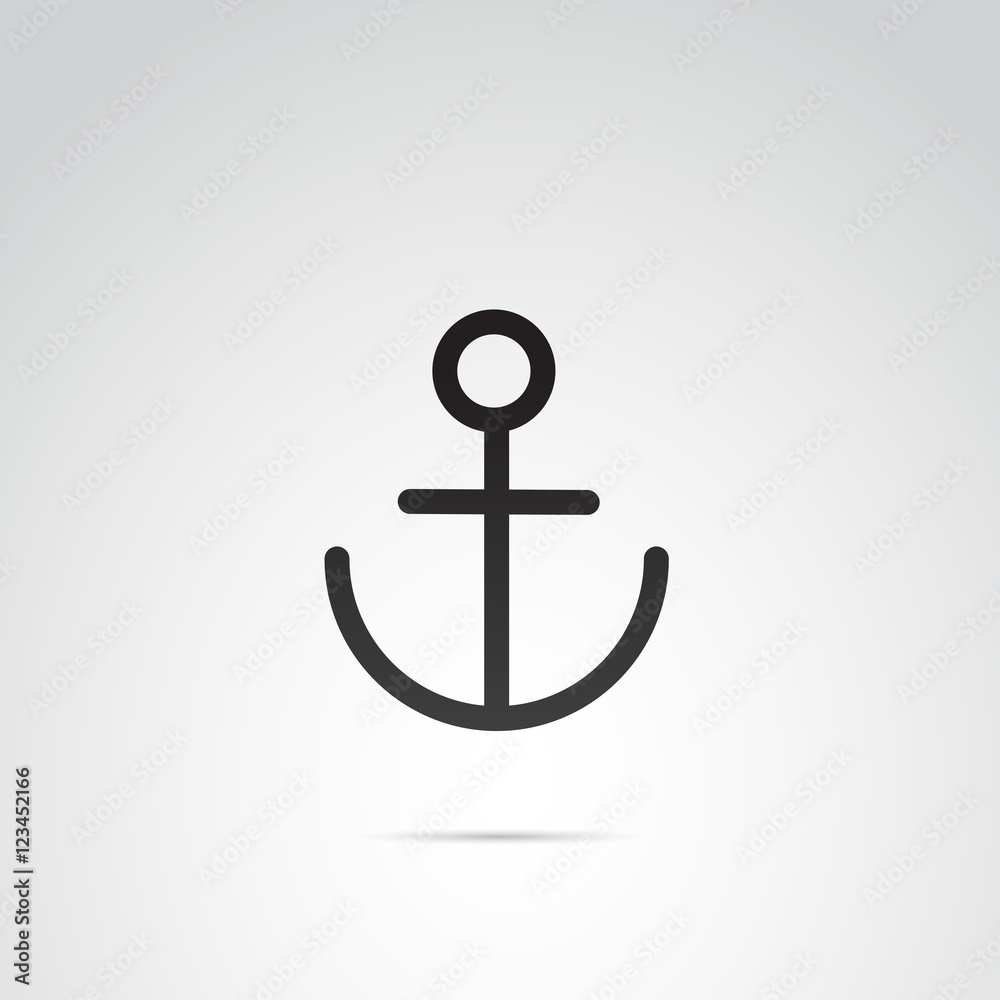 Anchor vector icon. Anchor vector icon.