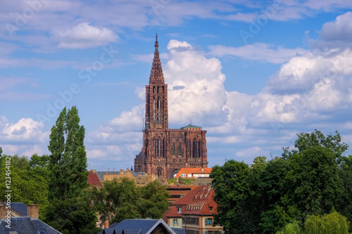 Kathedrale in Strassburg im Elsass - Strasbourg cathedral in  Alsace