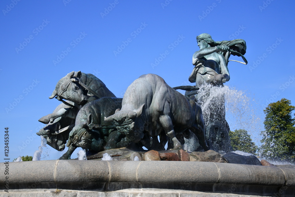 Der Gefion Brunnen in Kopenhagen Der Gefion Brunnen in Kopenhagen