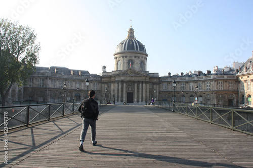 Pont des Arts et Institut de France à Paris