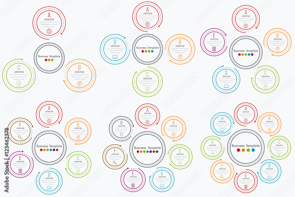 Set with infographics Set with infographics
