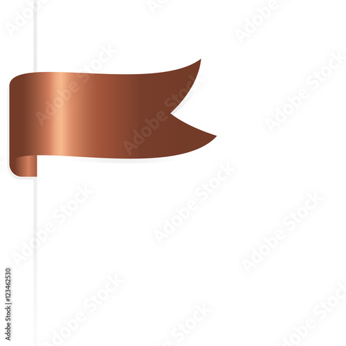 copper ribbon sticker