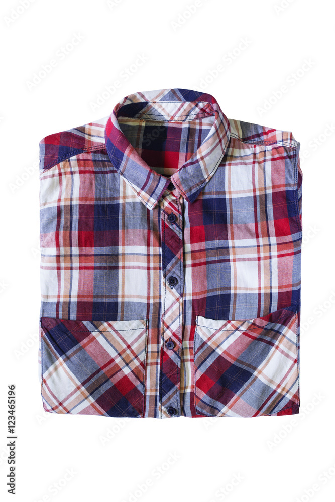 Folded shirt isolated Folded shirt isolated