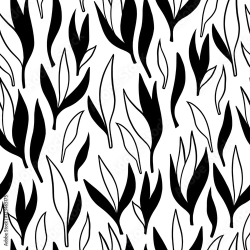 Boho tribal leaves collection