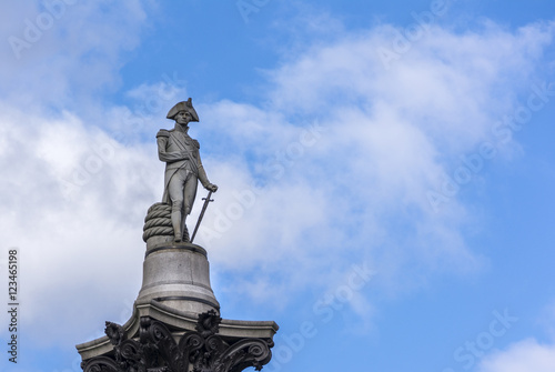 Statue of Admiral Nelson in London.