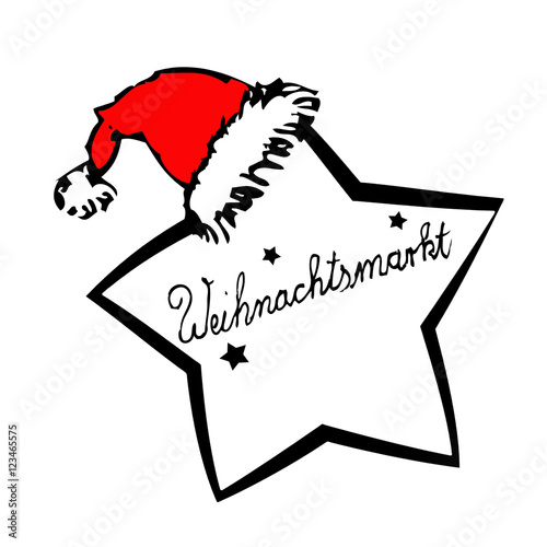 Stern mit Nikolausmütze