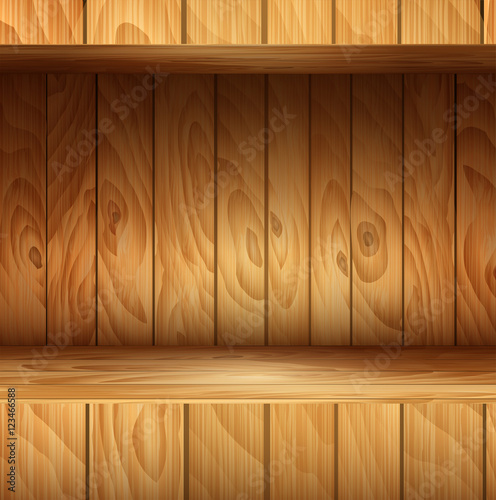 vector wooden niche background