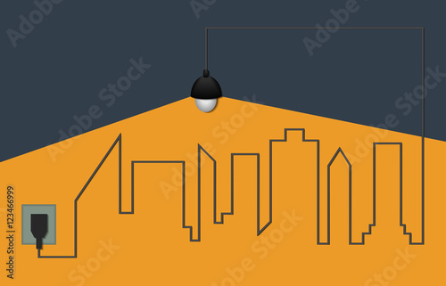 city and night light