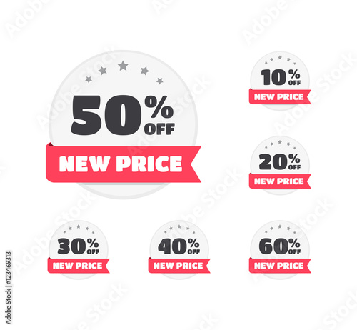 New Price % Off Labels
